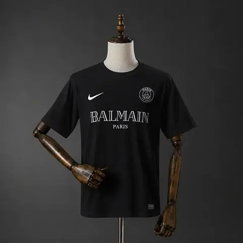 Retro 2020/21 PSG X BALMAIN Black Soccer Jersey S-XXL