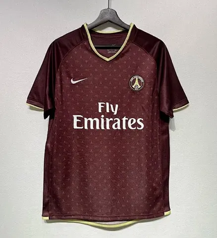 Retro PSG 2006/07 Away Red Soccer jersey