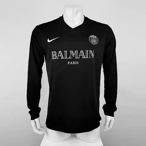 Retro PSG black training suit long sleeves 19_20