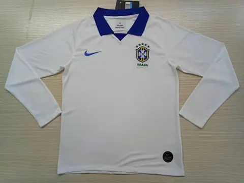 Bra-zilian away white long sleeve 2019