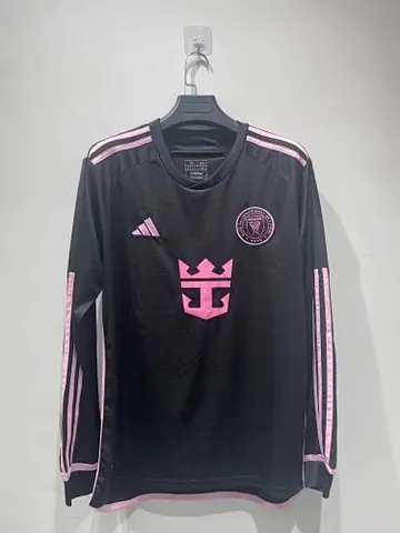 24-25 Miami away long sleeve soccer jersey