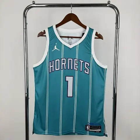 2026 Charlotte Hornets Blue No. 1 BALL NBA Basketball Jersey