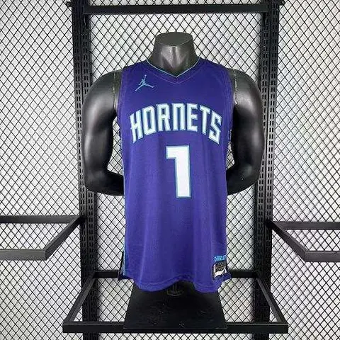 2026 Charlotte Hornets Purple No. 1 BALL NBA Basketball Jersey