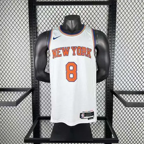 2026 New York Knicks No. 8 ANUNOBY NBA Basketball Jersey
