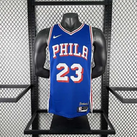 2026 Philadelphia 76ers Icon Edition Blue NBA Jersey No. 23 JAMES