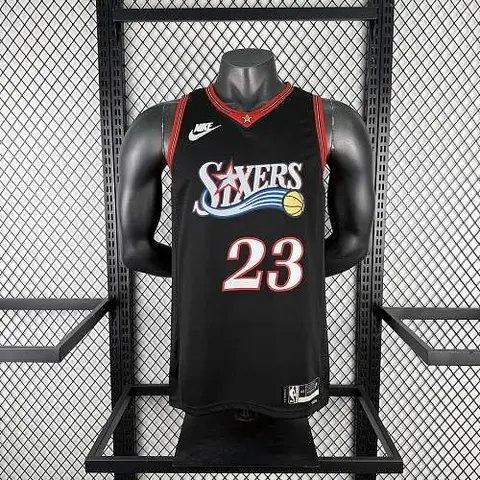 2026 Philadelphia 76ers Retro Black NBA Jersey No. 23 JAMES