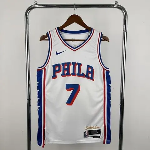 2026 Philadelphia 76ers Statement Edition White NBA Jersey No. 7 BROWN