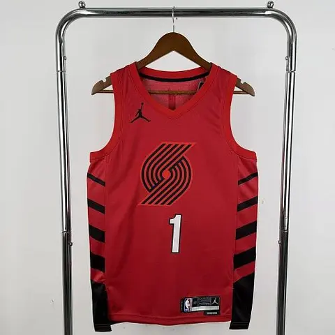2026 Trail Blazers Red No. 1 MORANT NBA Jersey