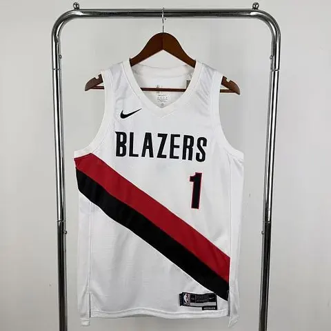 2026 Trail Blazers White No. 1 MORANT NBA Jersey