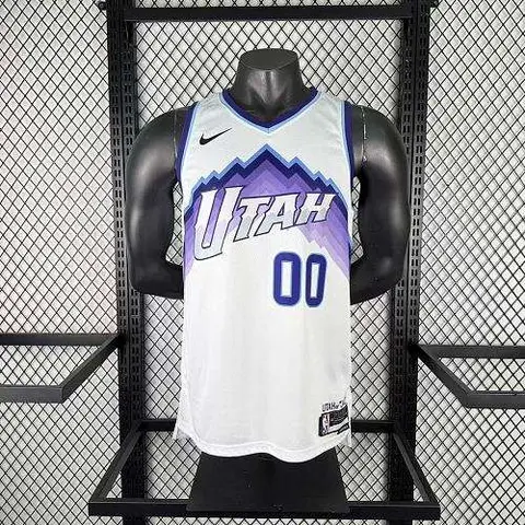 2026 Utah Jazz White No. 00 CLARKSON NBA Basketball Jersey