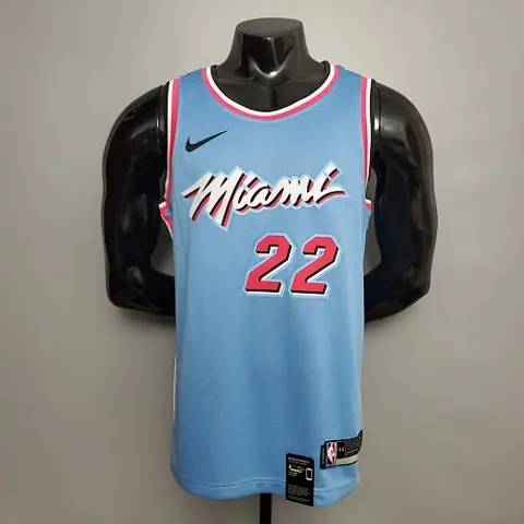 BUTLER #22 Miami Heat blue NBA jersey Size_XS_XXL Nike connect recognition