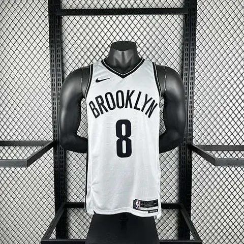 Brooklyn Nets White #8 CUI Black NBA Jersey