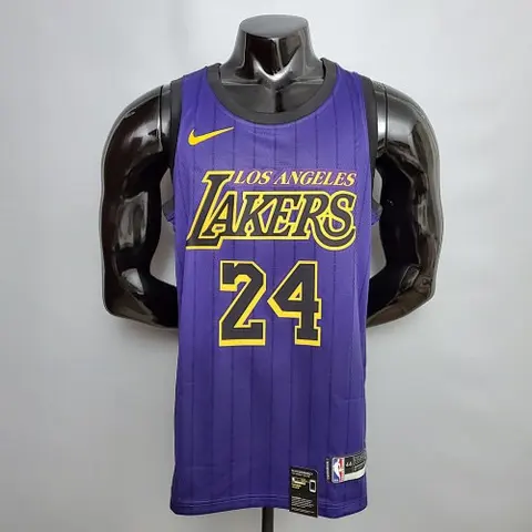 Bryant #24 Lakers Round neck purple NBA jersey Size_XS_XXL Nike connect recognition