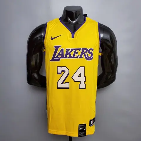 Bryant #24 Lakers yellow NBA jersey Size_XS_XXL Nike connect recognition