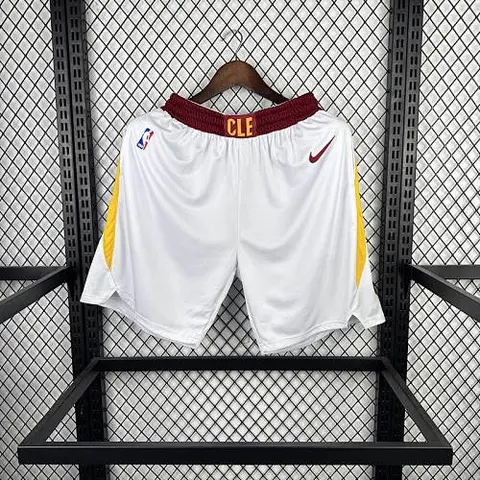 Cavaliers home white NBA shorts