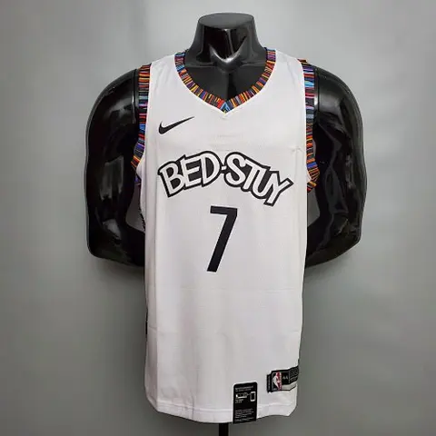 Durant #7 Brooklyn Nets City version white NBA jersey Size_XS_XXL Nike connect recognition