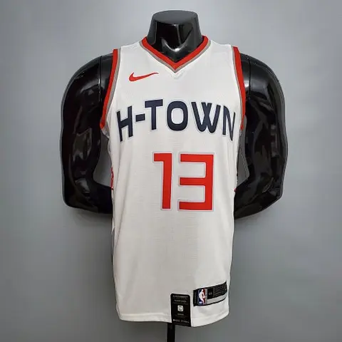 HARDEN #13 Rockets City Edition White NBA jersey Size_XS_XXL Nike connect recognition
