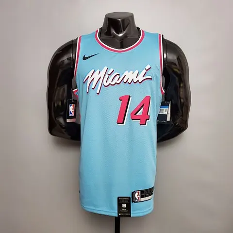 HERRO #14 Miami Heat V_neck blue NBA jersey Size_XS_XXL Nike connect recognition