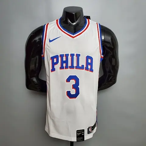 Iverson #3 Detroit Pistons white NBA jersey Size_XS_XXL Nike connect recognition