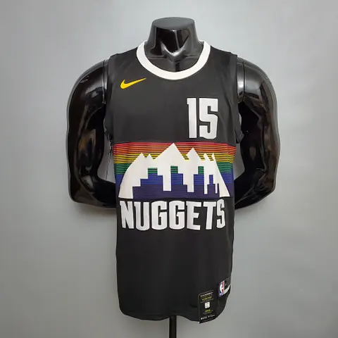 JDKIC #15 Nuggets City Edition Black jersey Size_ XS_XXL Nike connect recognition