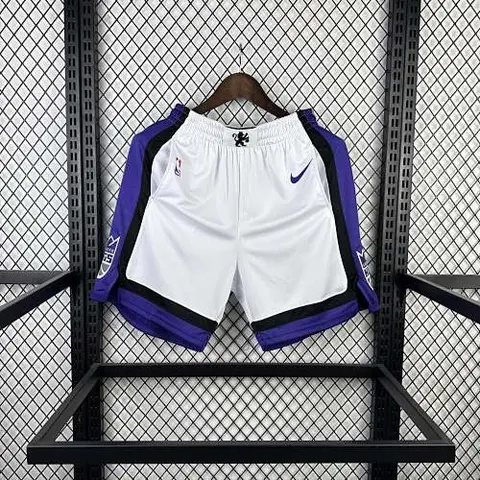 King white NBA shorts