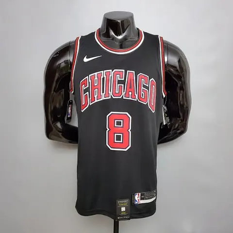 LAVINE #8 Chicago Bulls Black NBA jersey Size S_XXL Nike connect recognition