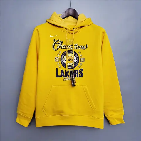 Lakers championship Hooded sweater yellow