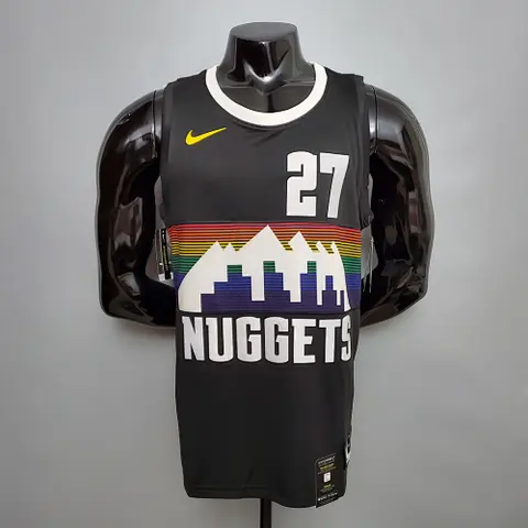 MURRAY #27 Nuggets City Edition Black jersey Size_ XS_XXL Nike connect recognition
