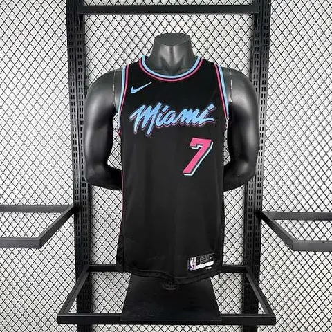 Miami Heat Crew Neck Black NBA Jersey No. 7 ANTETOKOUNMPO