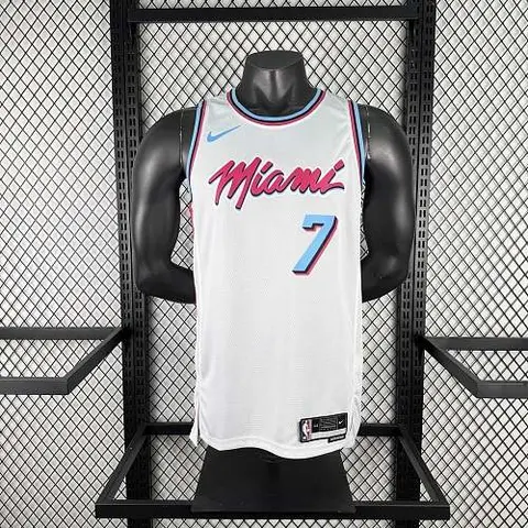 Miami Heat Crew Neck White NBA Jersey No. 7 ANTETOKOUNMPO