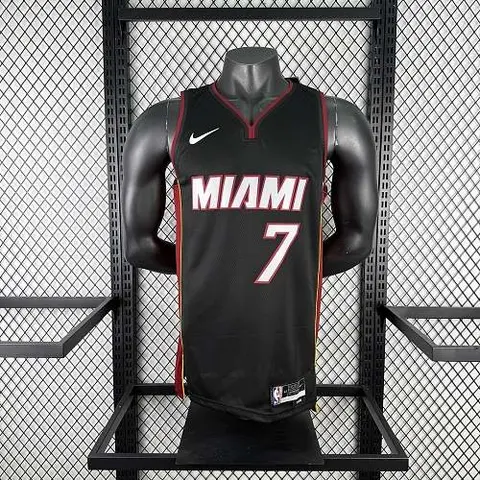 Miami Heat V-Neck Black NBA Jersey No. 7 ANTETOKOUNMPO
