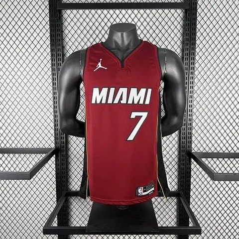 Miami Heat V-Neck Red NBA Jersey No. 7 ANTETOKOUNMPO
