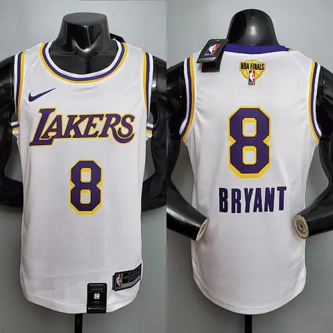 New Bryant #8 Lakers Round neck white NBA jersey Size_XS_XXL Nike connect recognition