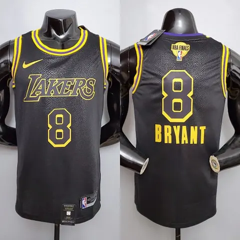 New Bryant #8 Lakers black NBA jersey Size_XS_XXL Nike connect recognition
