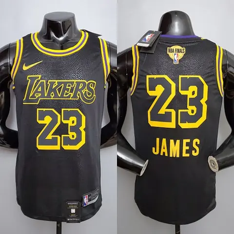 New James #23 Lakers black NBA jersey Size_XS_XXL Nike connect recognition