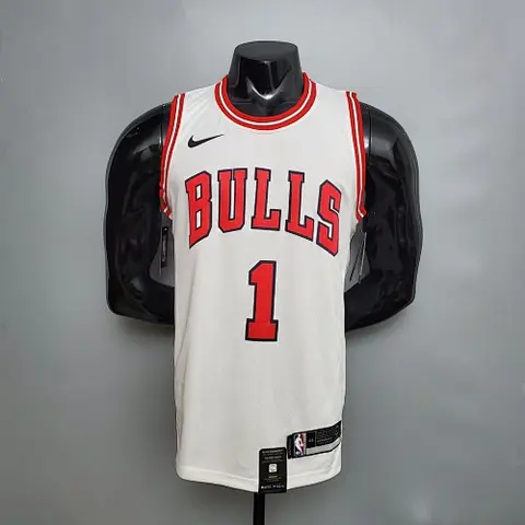 ROSE #1 Chicago Bulls white NBA jersey Size XS_XXL Nike connect recognition