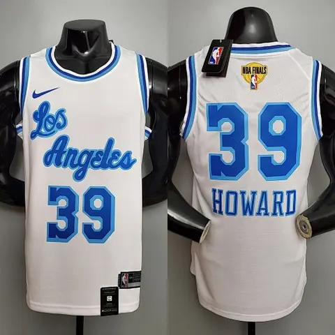 Retro night HOWARD #39 Lakers White NBA jersey Size_XS_XXL Nike connect recognition