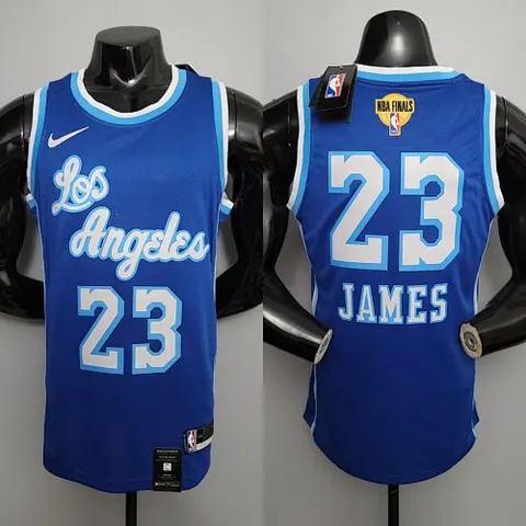 Retro night James #23 Lakers blue NBA jersey Size_XS_XXL Nike connect recognition