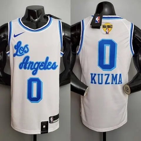 Retro night KUZMA #0 Lakers White NBA jersey Size_XS_XXL Nike connect recognition
