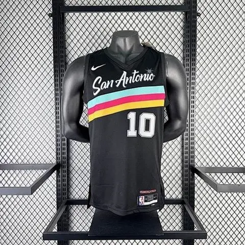 San Antonio Spurs 2026 City Edition Black jersey SOCHAN#10 S-XXL