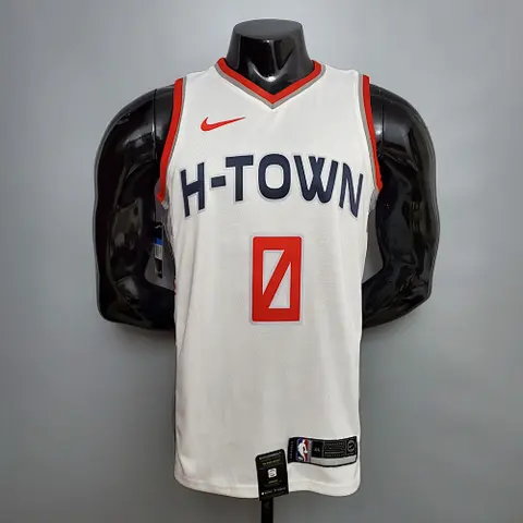 WESTBROOK #0 Rockets City Edition White NBA jersey Size_XS_XXL Nike connect recognition