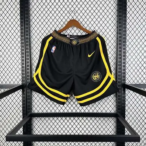 Warriors black city edition NBA shorts