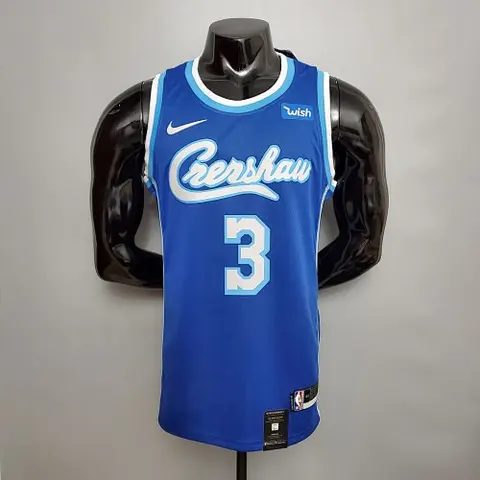 new DAVIS #3 Lakers blue NBA jersey Size_XS_XXL Nike connect recognition
