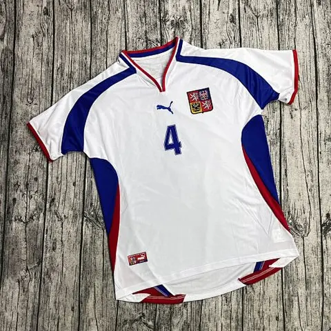 Maillot de football Czech — 2000 · Extérieur · Rétro