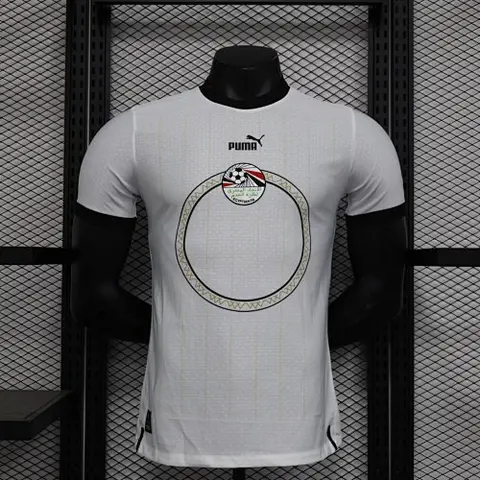 2023 Egypt away white player version jersey size S-2XL