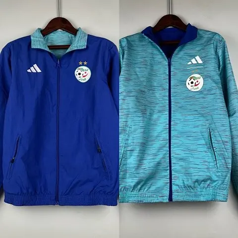 23-24 Algeria Reversible blue windbreaker