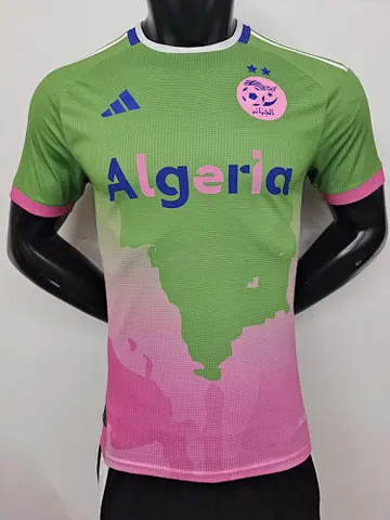 24-25 Algeria pink and green player version jersey