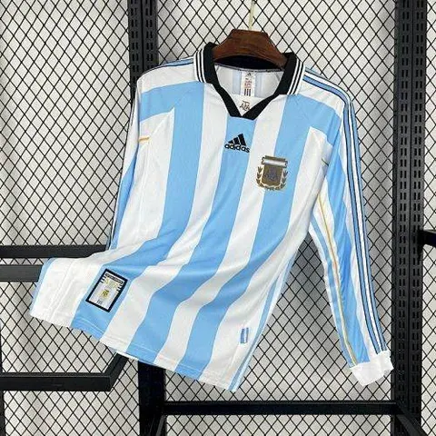 1998 Argentina home retro Long sleeve jersey