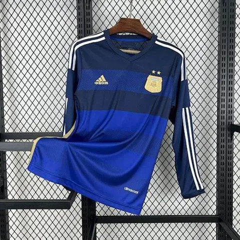 2014 Argentina away retro long sleeve jersey