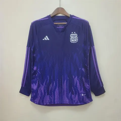 2022 Argentina 2 stars away long sleeves